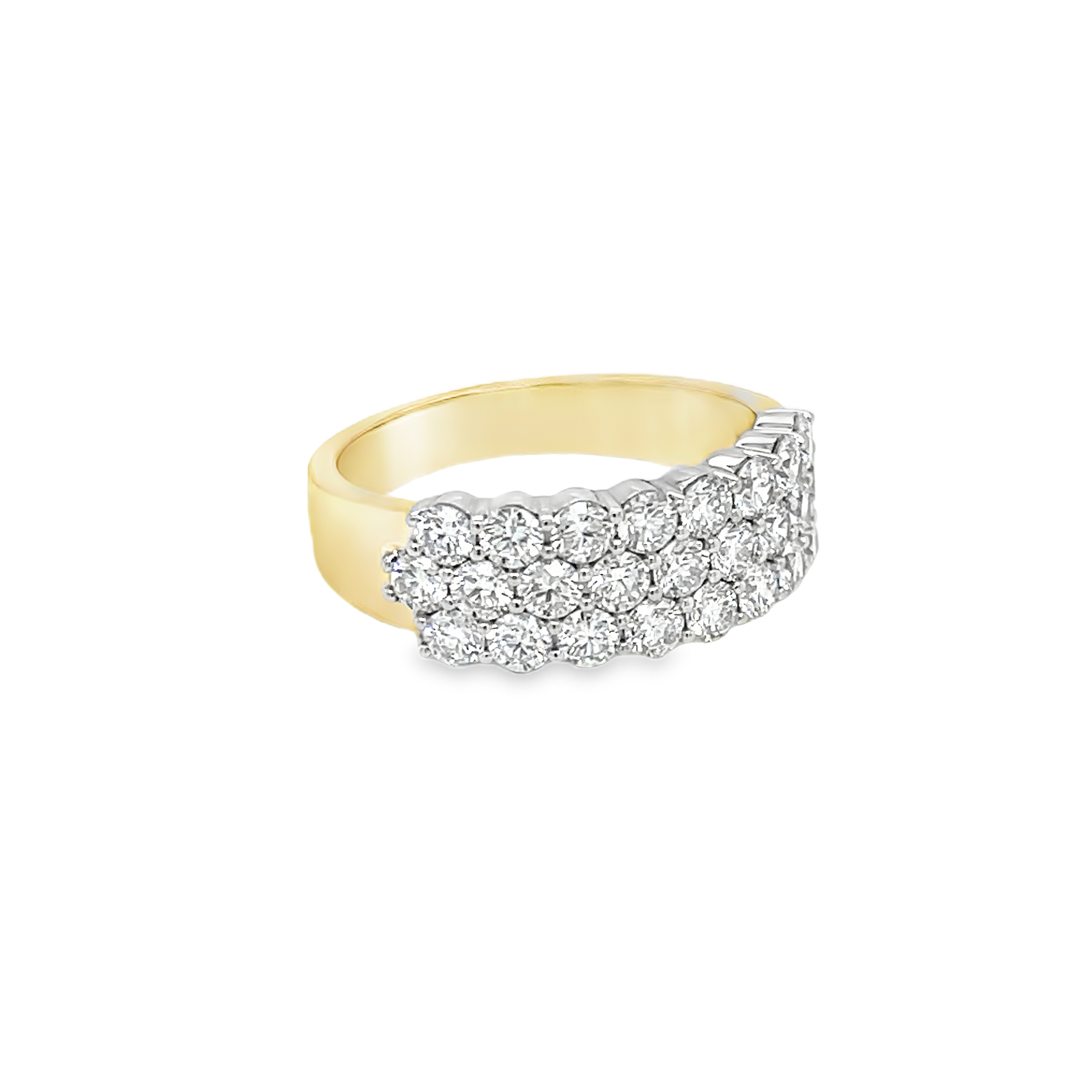 9ct Yellow and White Gold 1.66ct Lab Grown Diamond Dress Ring 9ct Yellow and White Gold 1.66ct Lab Grown Diamond Dress Ring