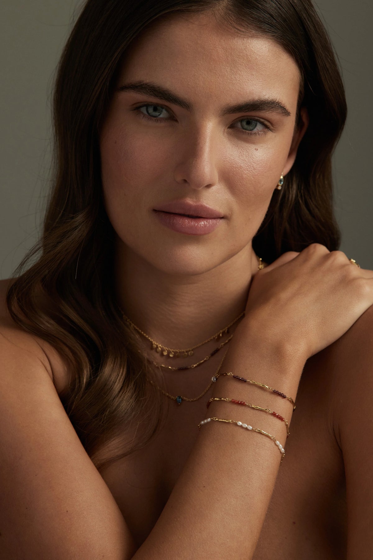 Toni May Aphrodite Pearl Gold Bracelet