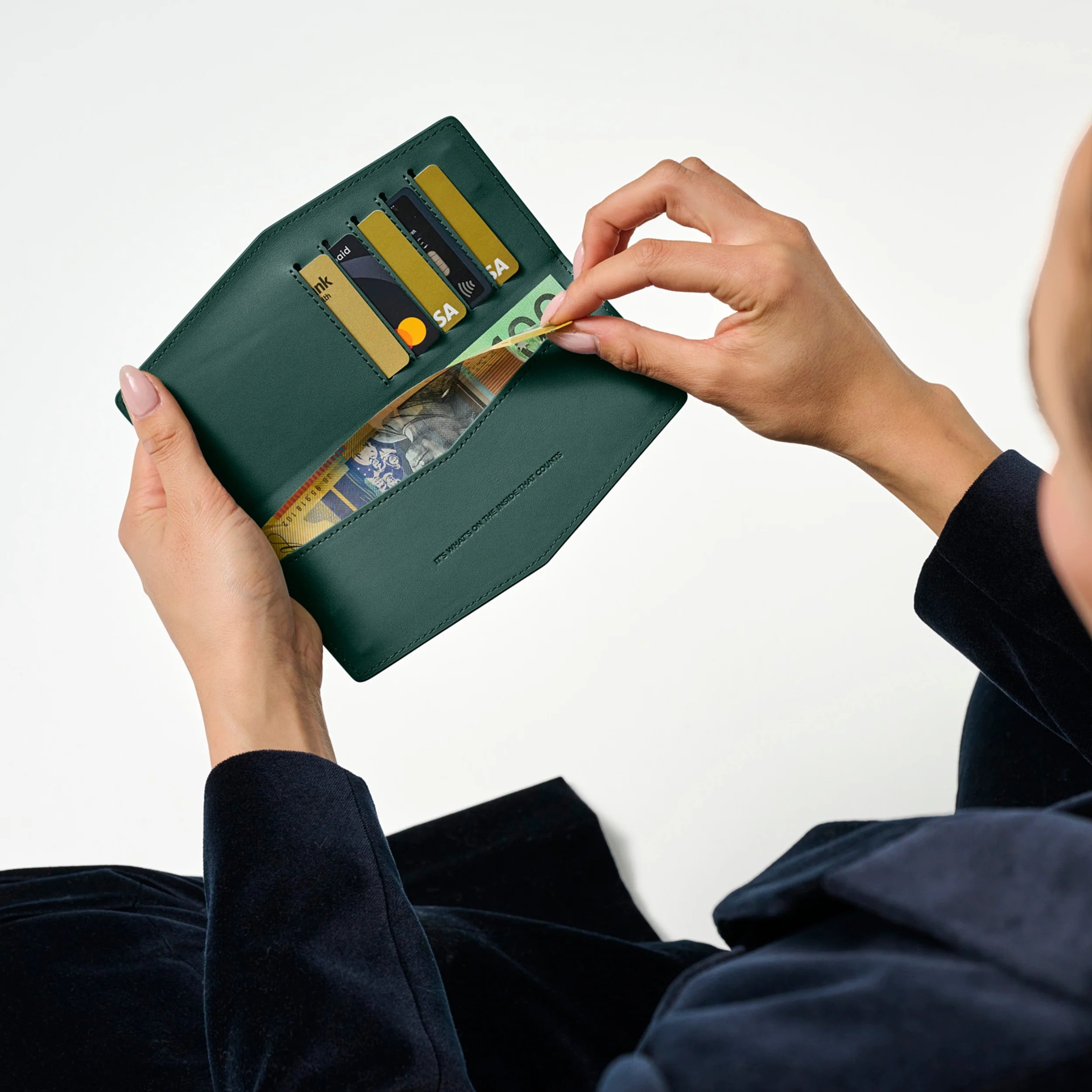 Fox and Leo Slimline Wallet - Forest