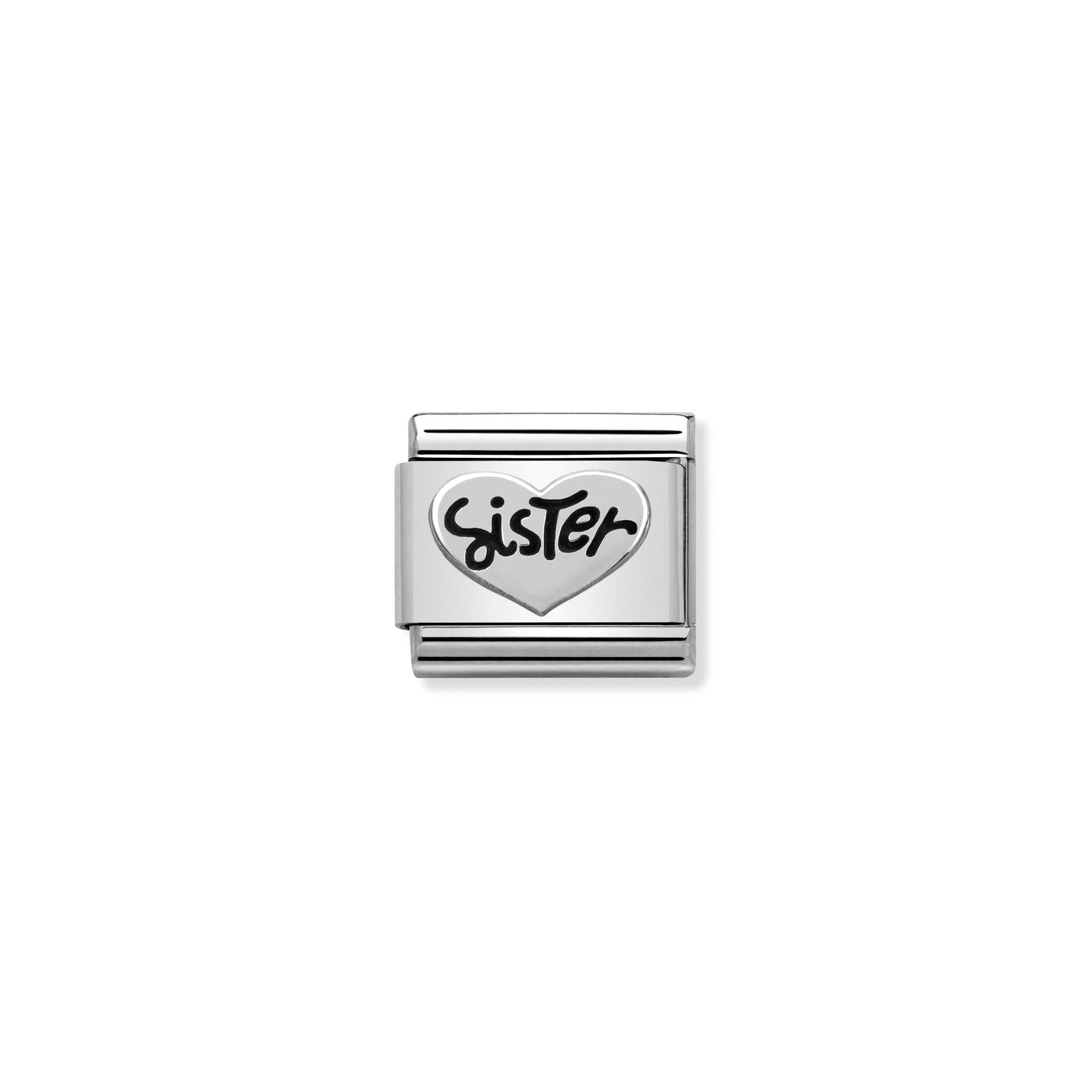 COMPOSABLE CLASSIC LINK 330101/11 SISTER HEART IN 925 SILVER