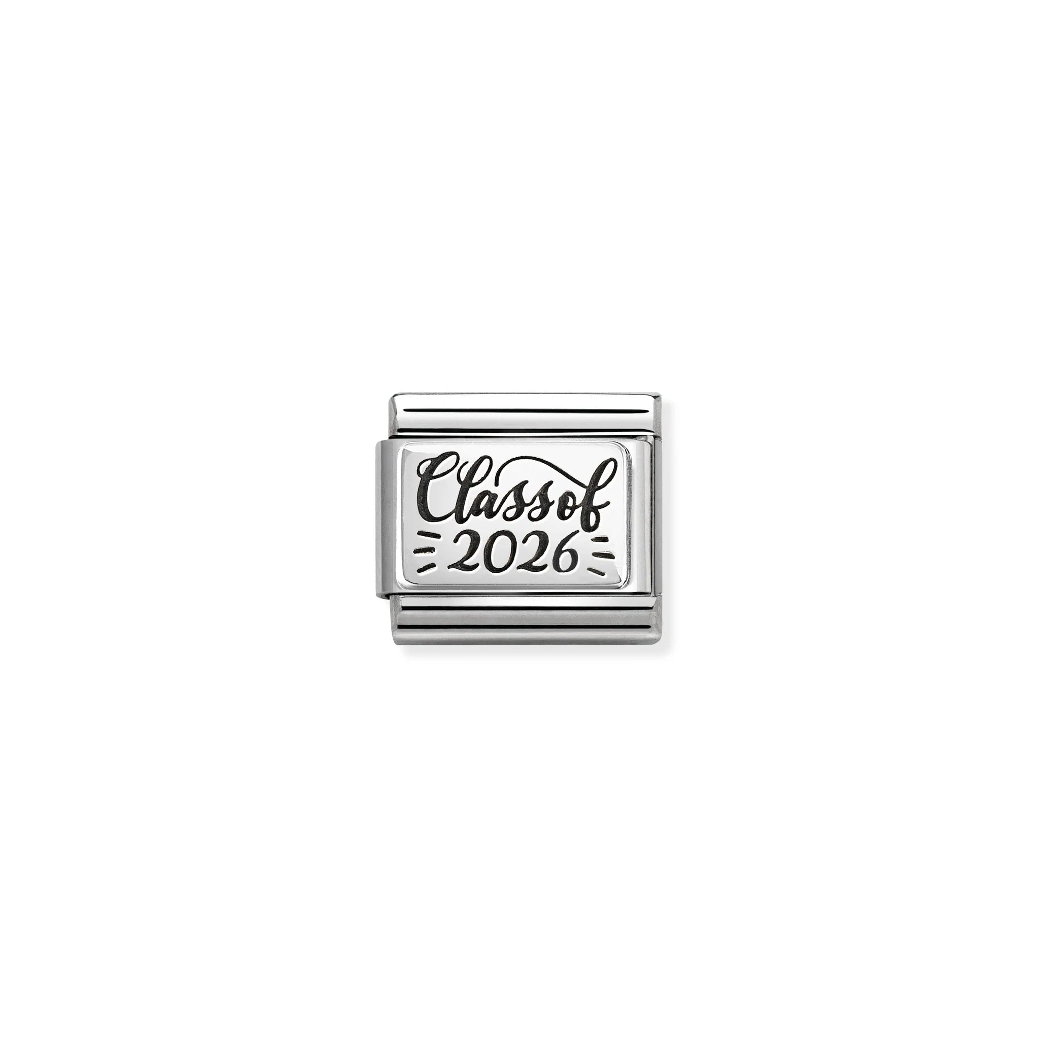 COMPOSABLE CLASSIC LINK 330109/65 CLASS OF 2026 IN SILVER
