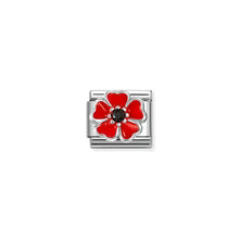 Nomination Composable Classic Link Red & Black Poppy
