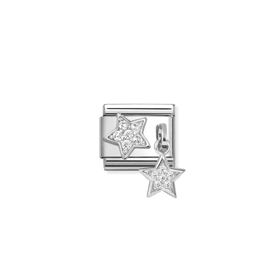 Composable Classic Link CZ Pave Star Charm
