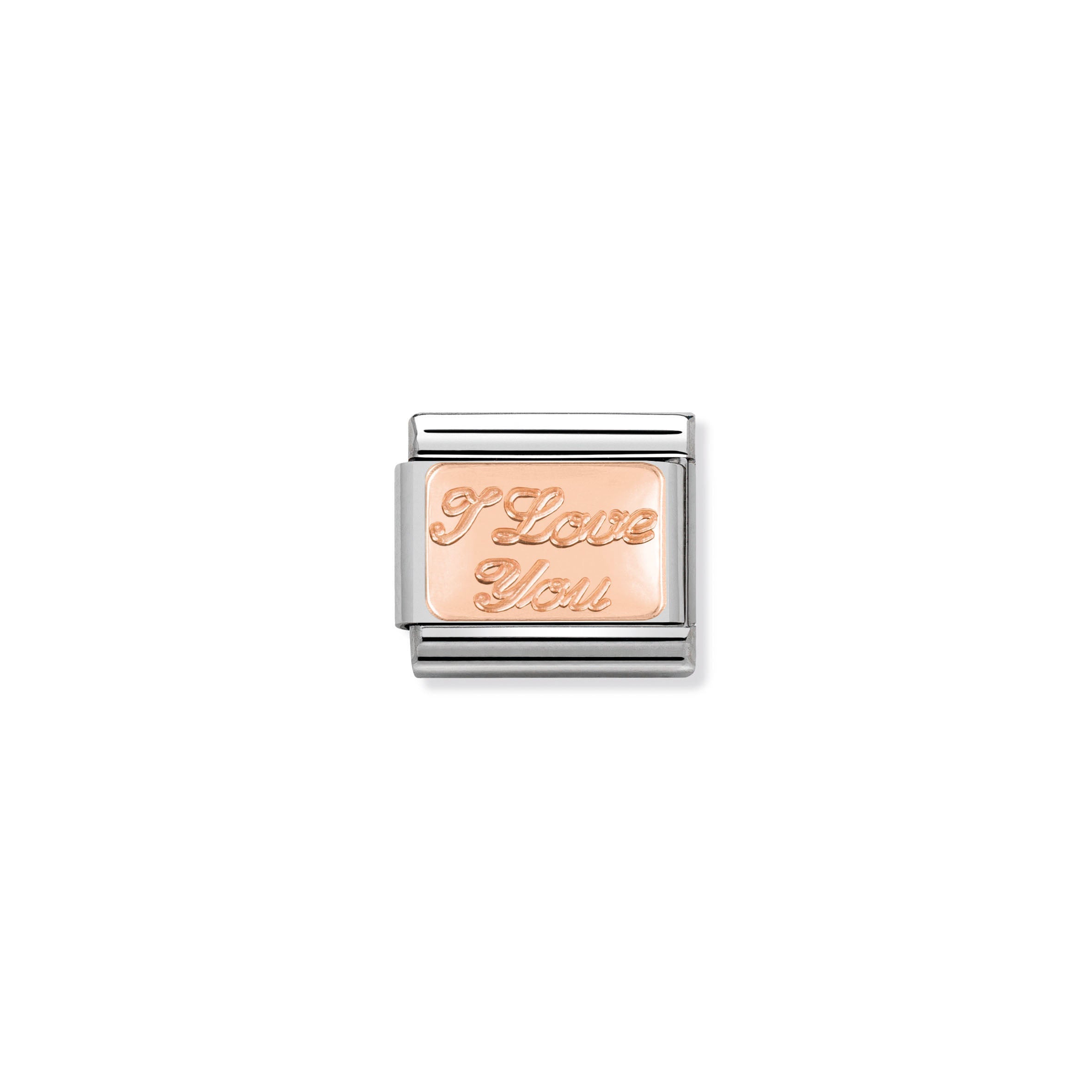 COMPOSABLE CLASSIC LINK 430101/30 I LOVE YOU IN 9K ROSE GOLD