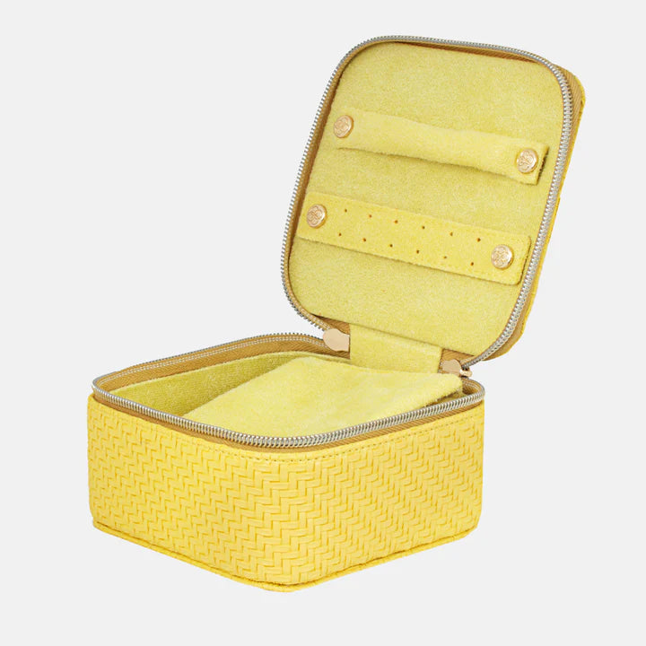 Tonic Herringbone Jewellery Cube Lemon