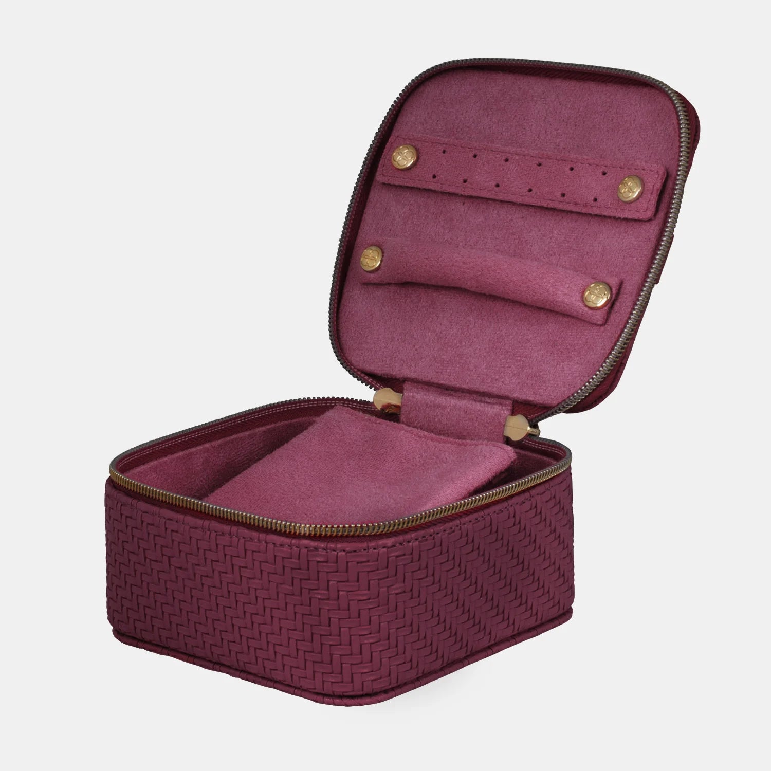 Tonic Jewellery Cube - Herringbone Plum