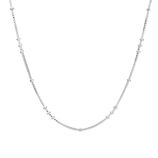 Sterling Silver Fine Venetian Chain with Bead Details