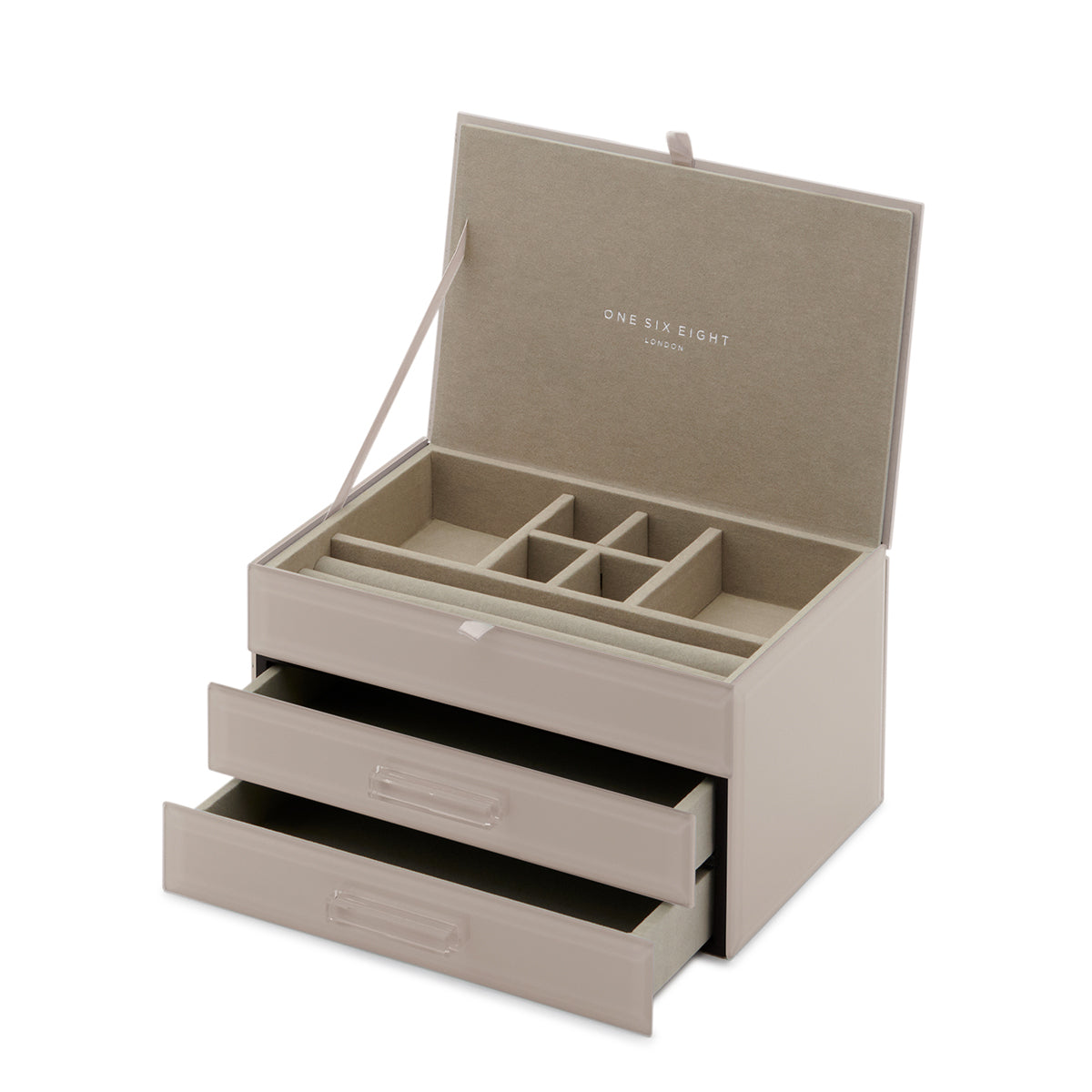 Gabriella Jewellery Box- Cool Grey