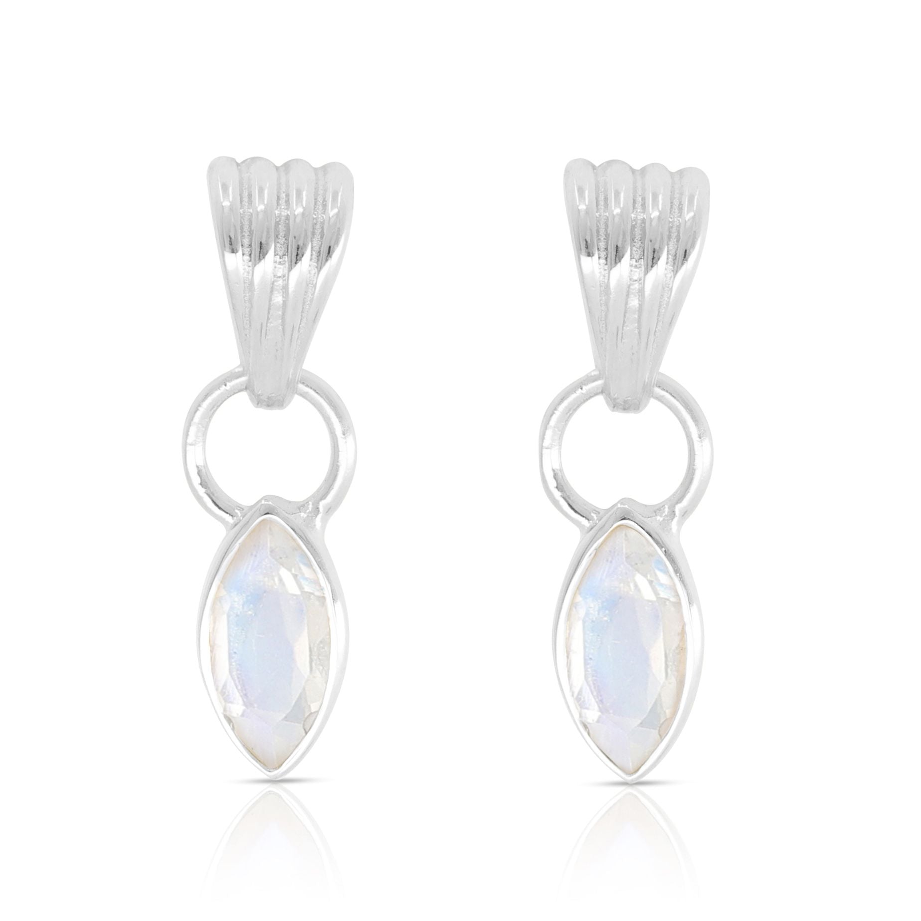 Toni May Camille Moonstone Silver Earrings