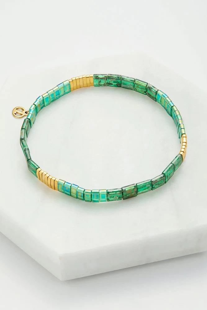 Zafino Tile Bracelet- Emerald