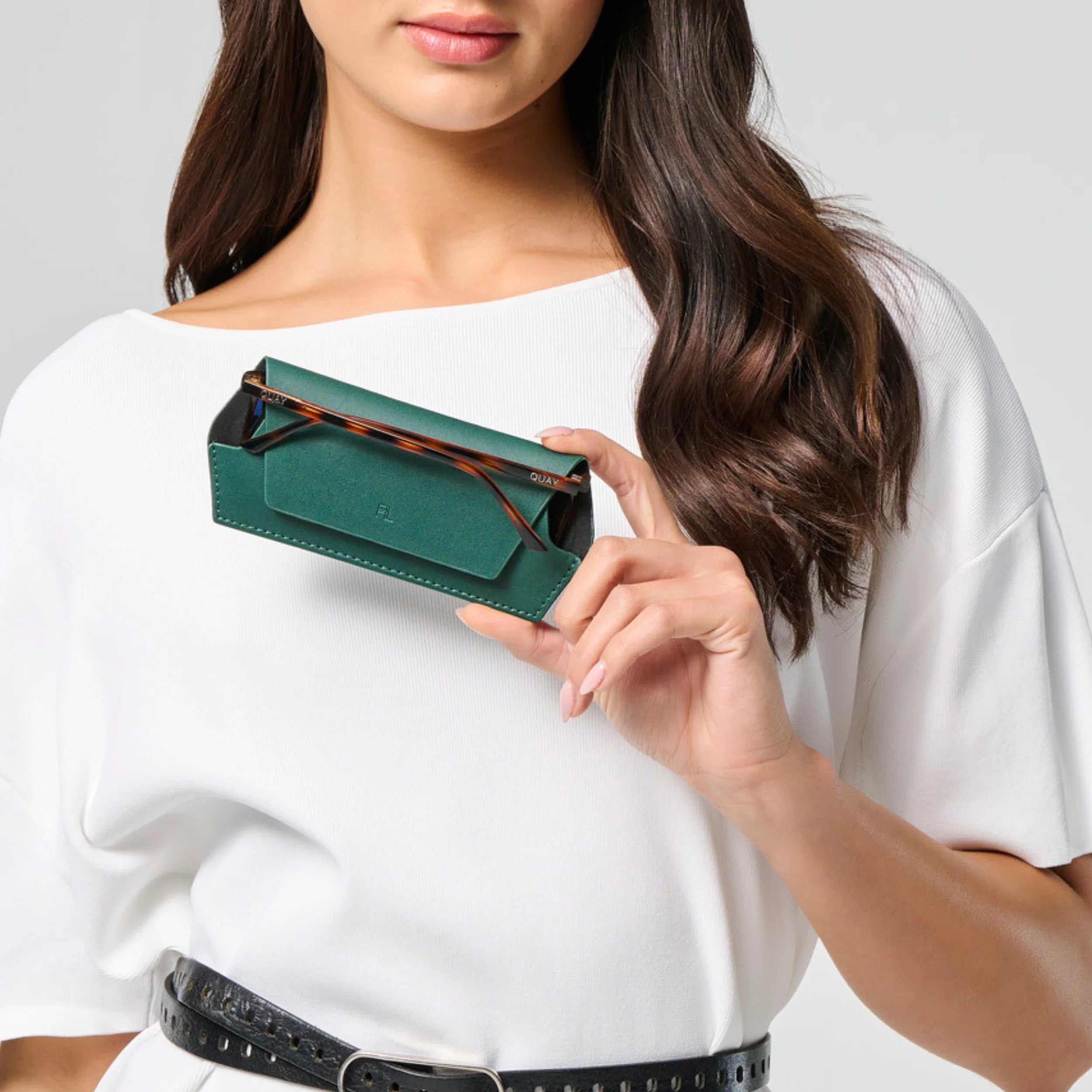 Fox and Leo Slimline Glasses Case - Forest