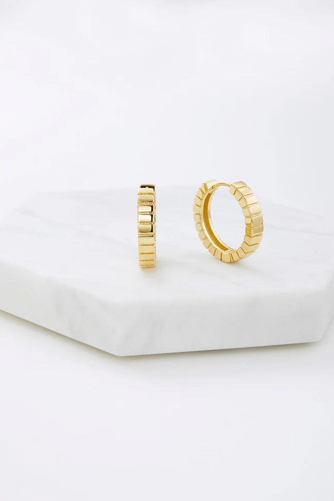 Zafino Willow Hoop-Gold