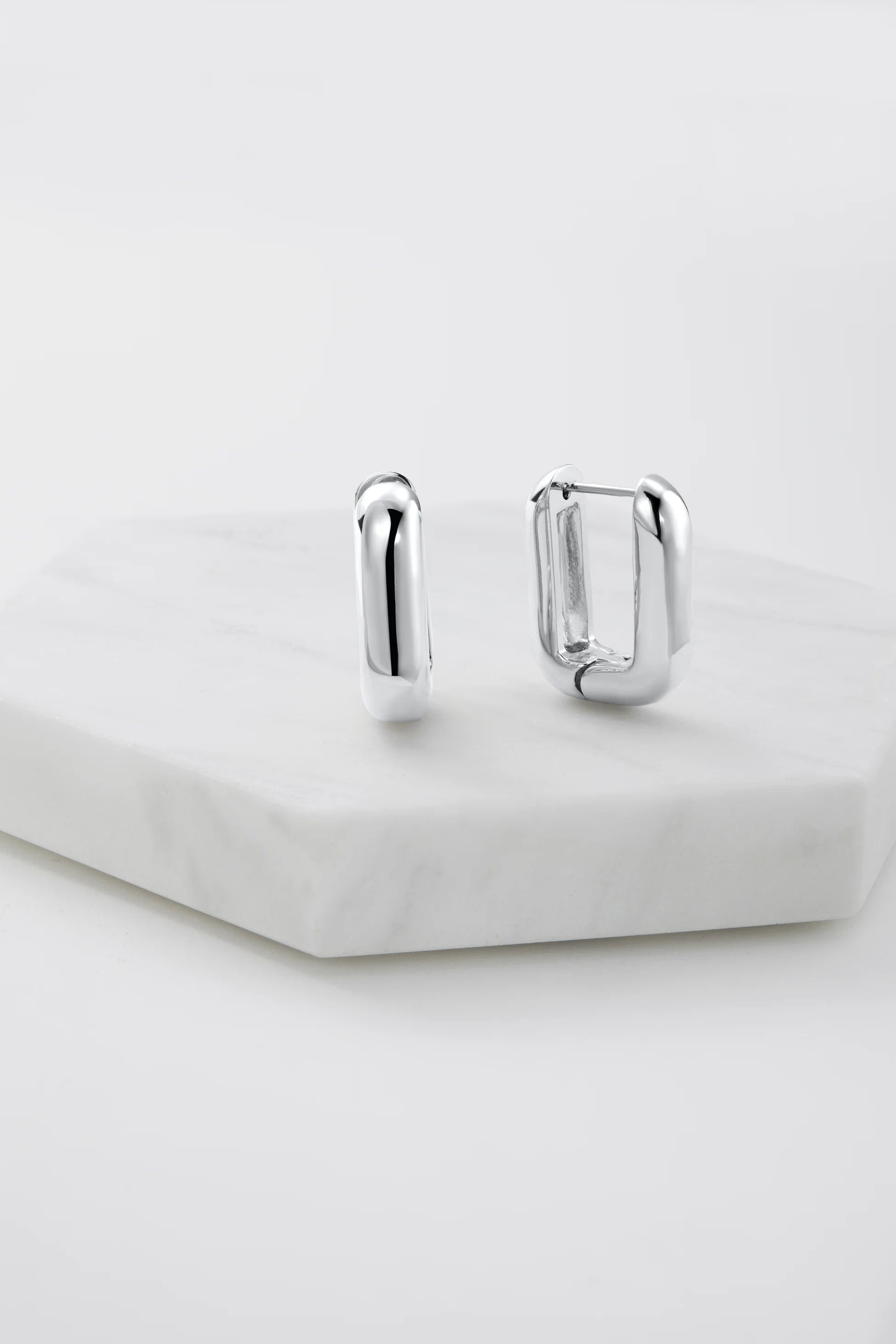 Zafino Eden Hoop- Silver