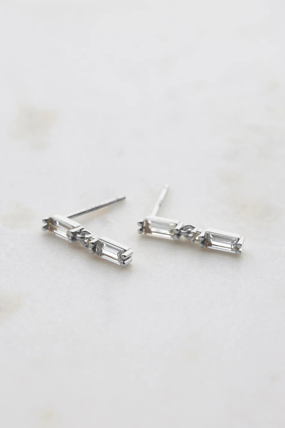 Zafino Tammy Stud Earring - Silver