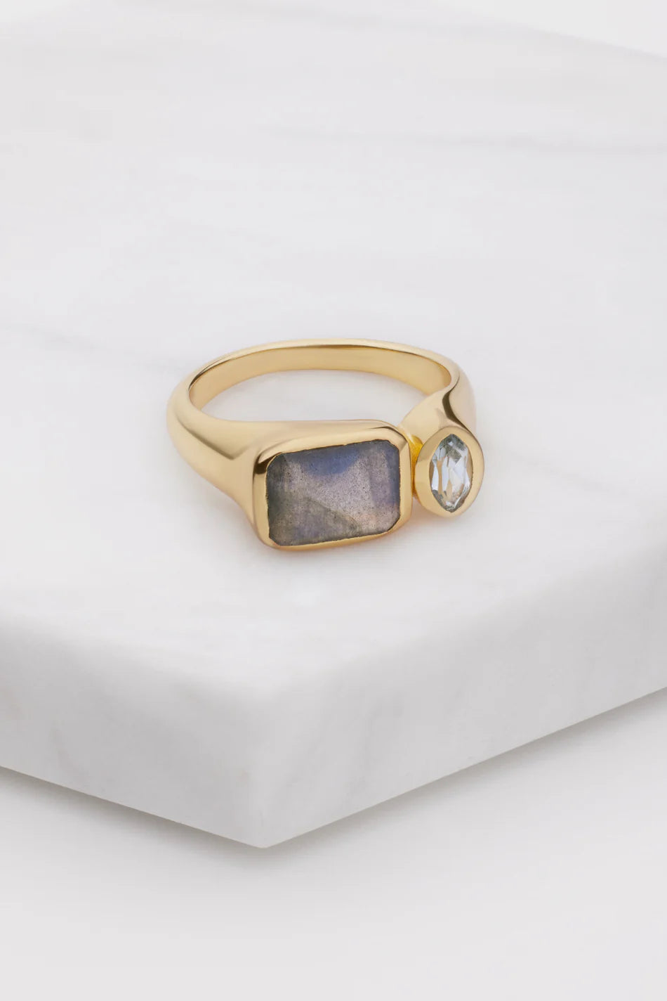 Zafino Hazel Ring Labradorite/Blue Topaz