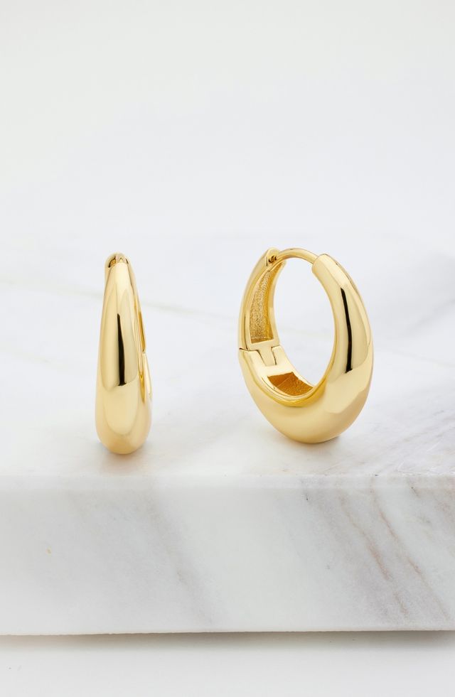 Zafino Cleo Hoop - Medium Gold