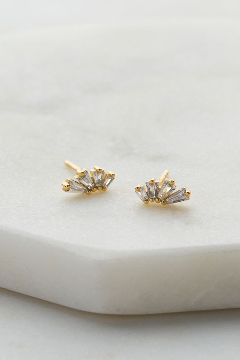 Zafino Rue Stud - Gold
