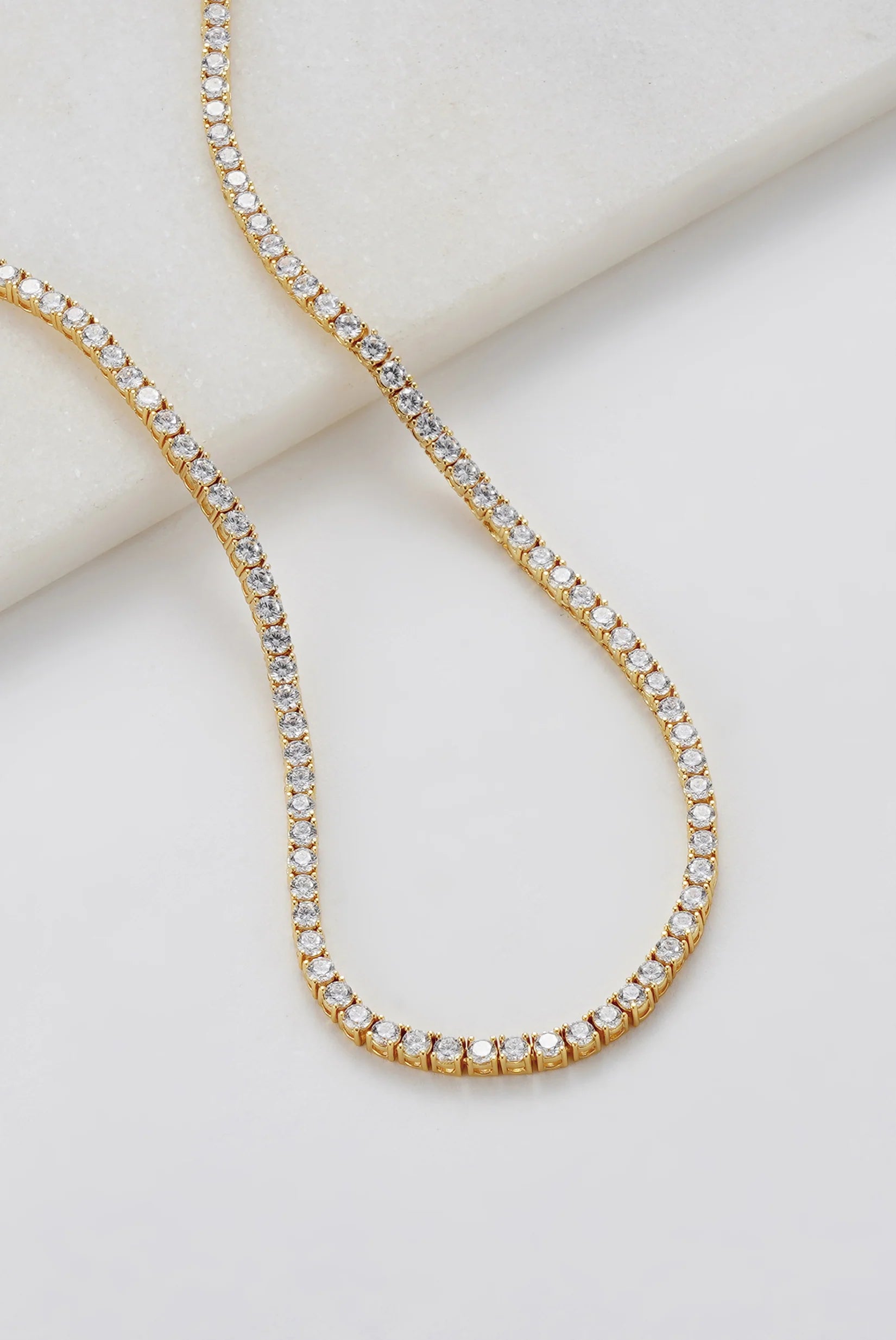 Zafino Dani Tennis Necklace Gold