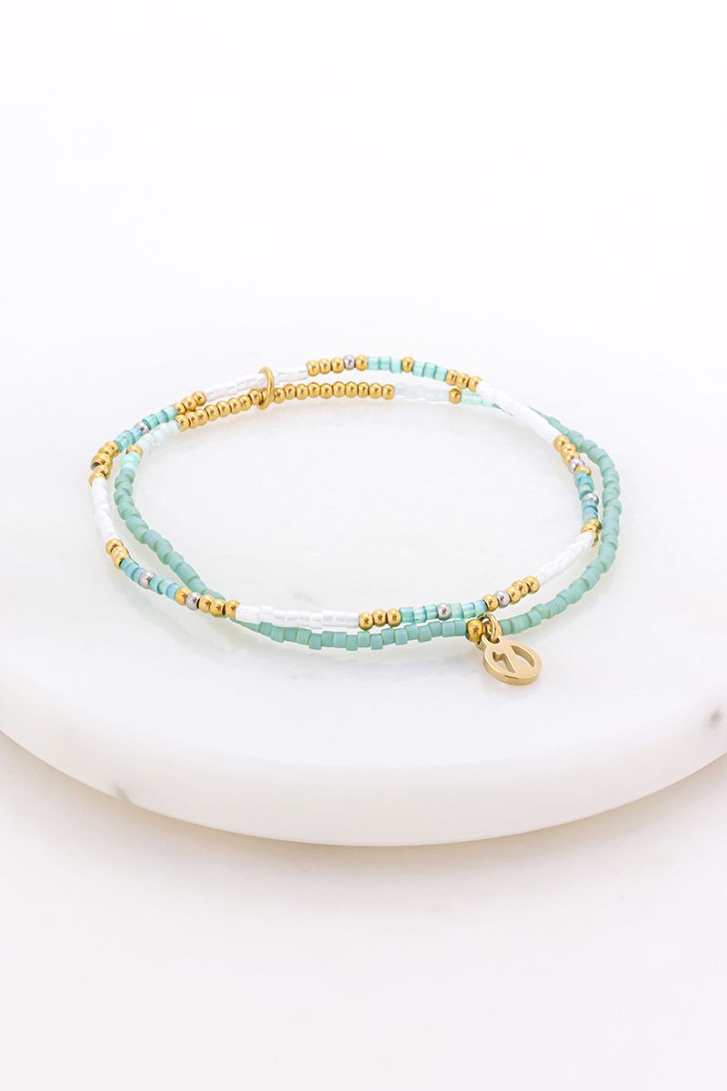 Zafino Kate Bracelet - Sea/ Gold
