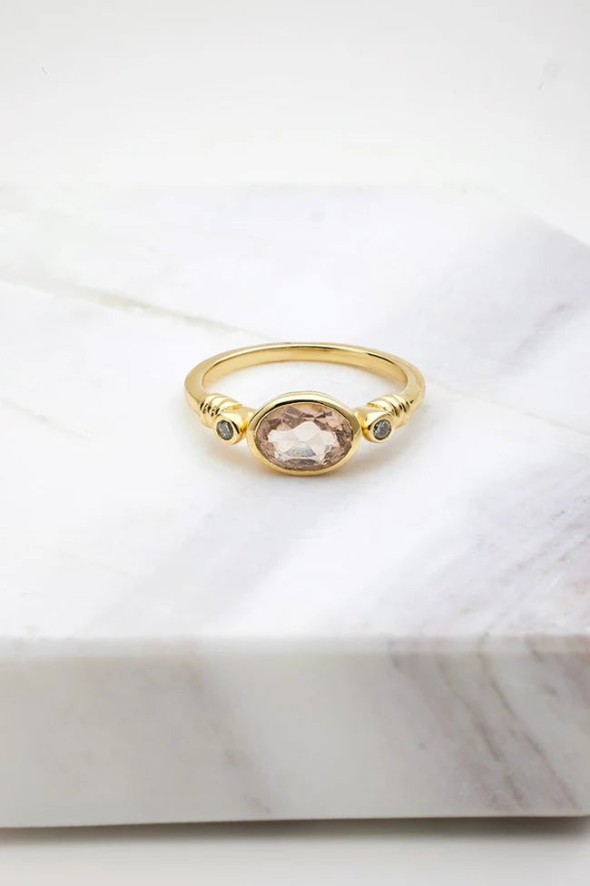 Zafino Chloe Ring- Morganite Size 9