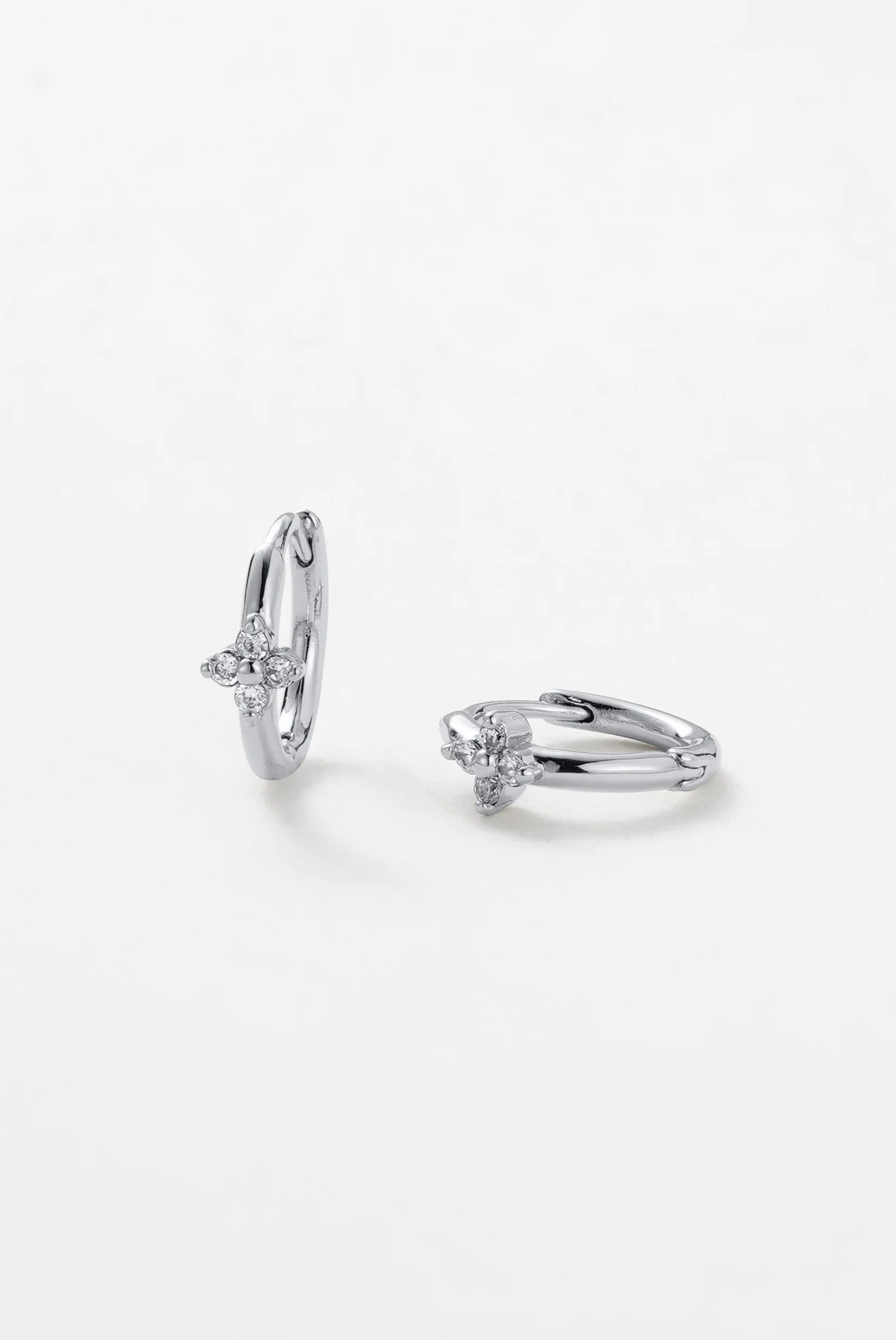 Zafino Ivy Huggie- Silver