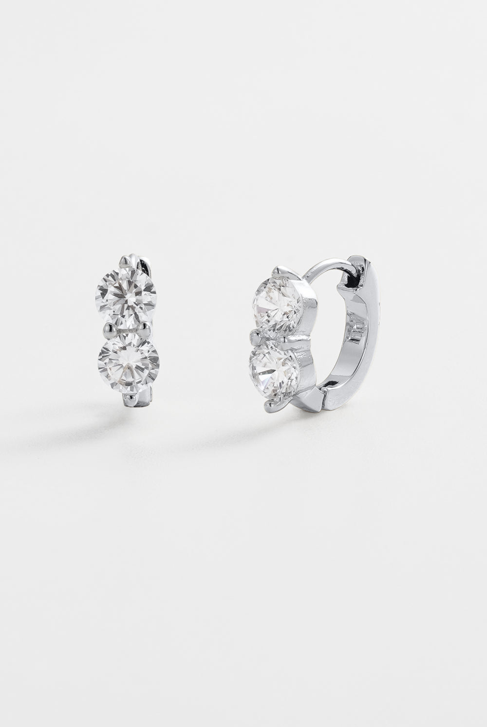 Zafino Zoe Huggie - Silver