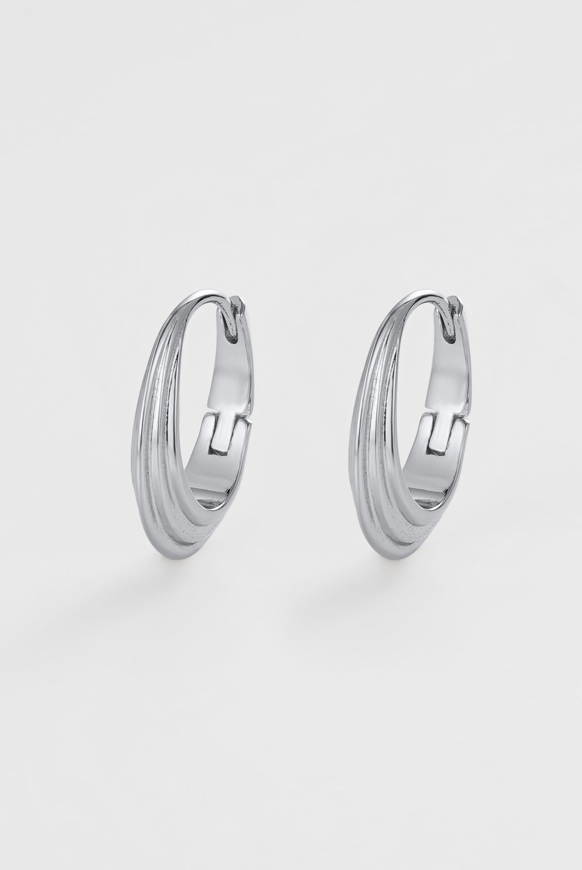 Zafino Marley Silver Hoop- Medium