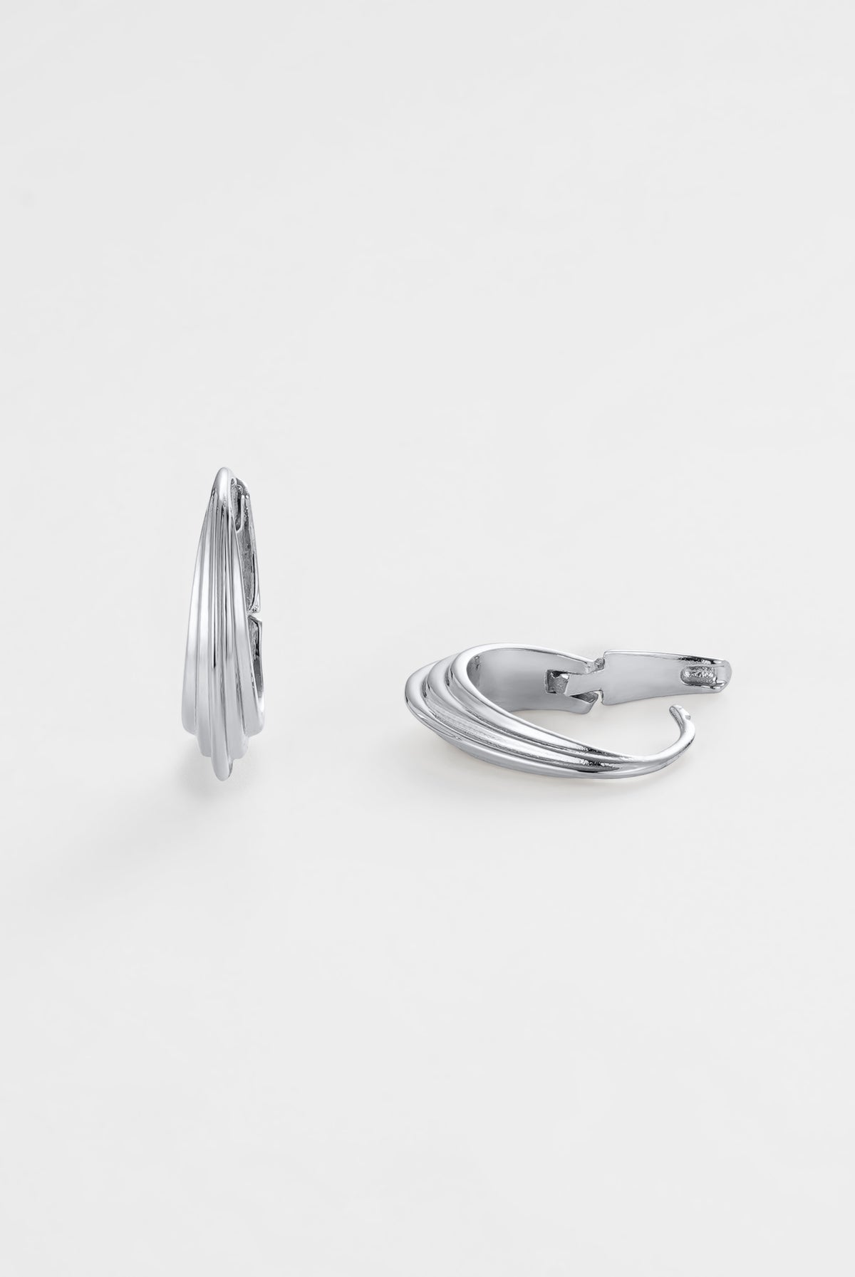 Zafino Marley Silver Hoop- Medium