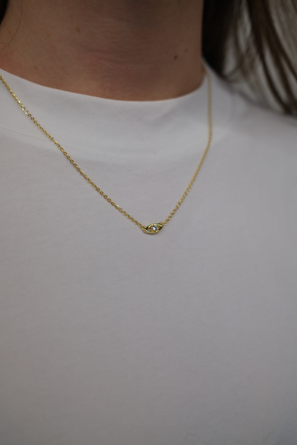 Zafino Evil Eye Necklace - Gold