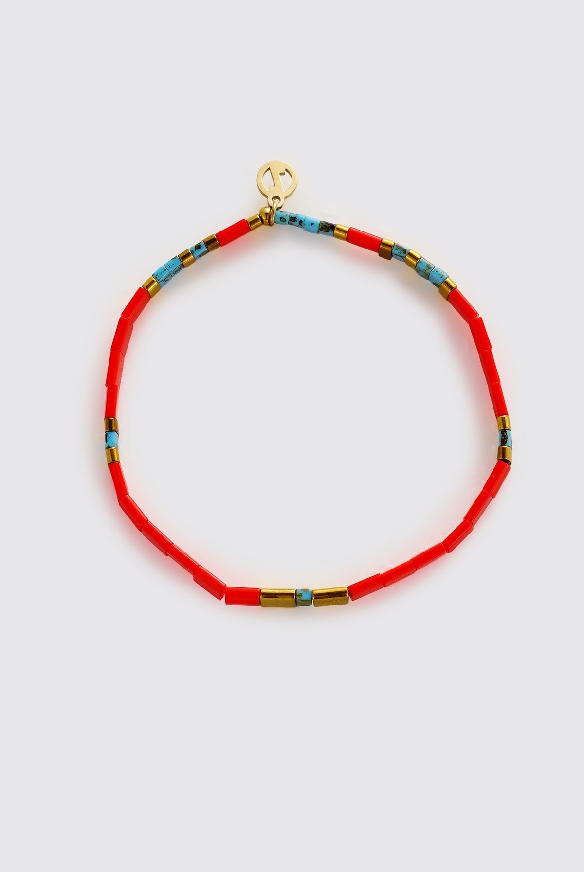 Zafino Tile Bracelet - Coral