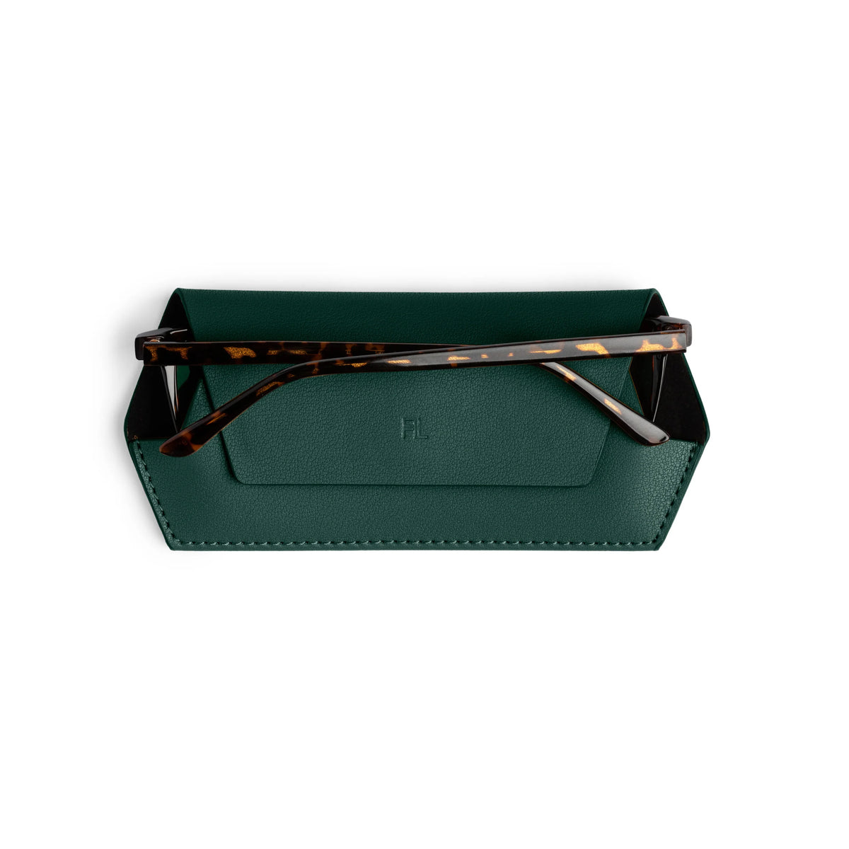 Fox and Leo Slimline Glasses Case - Forest