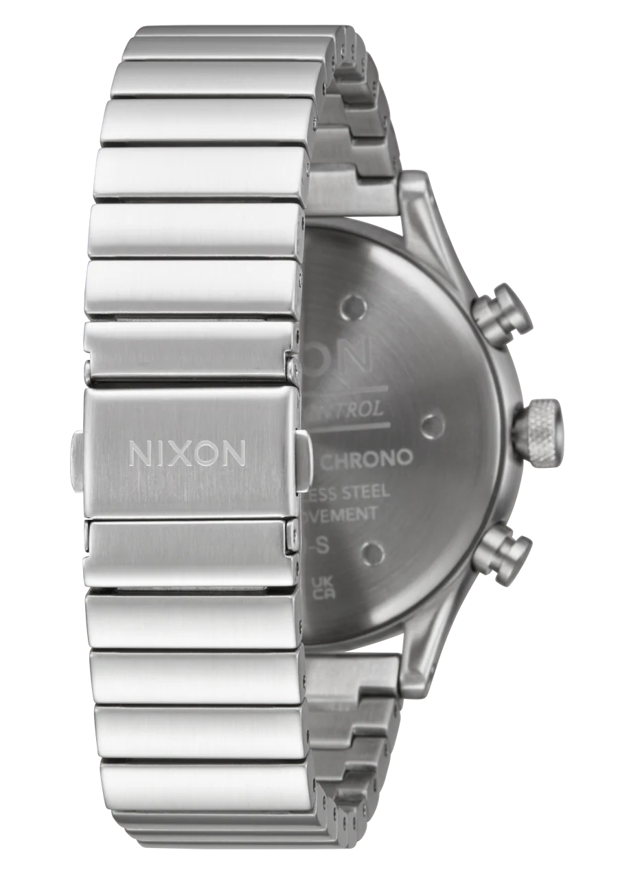 Nixon Station Chrono Silver and Indigo Watch