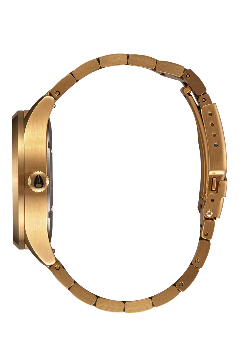 Nixon Sentry Solar Stainless Steel All Gold/ Black