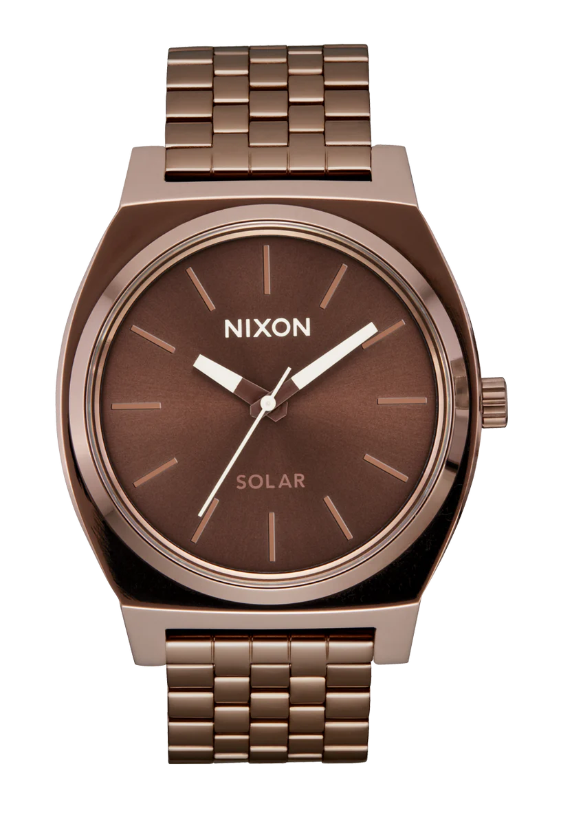 Nixon Time Teller Solar Chocolate/ Cappuccino