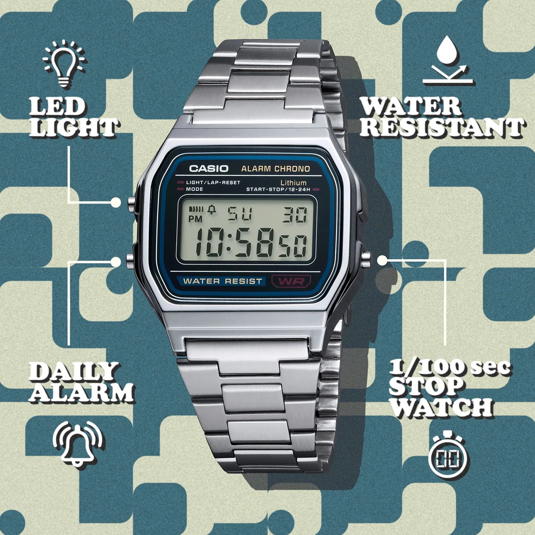 Casio Digital Watch- A158WA-1