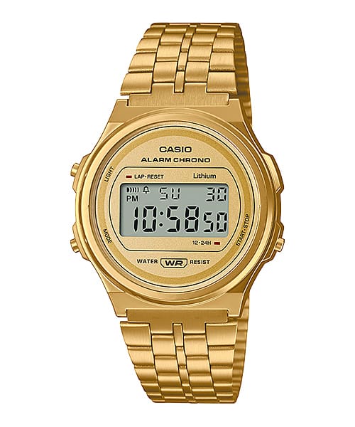 Casio Vintage Gold Digital Round Watch A171WEG-9A