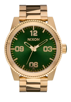 Nixon Corporal Stainless Steel All Gold / Green Sunray