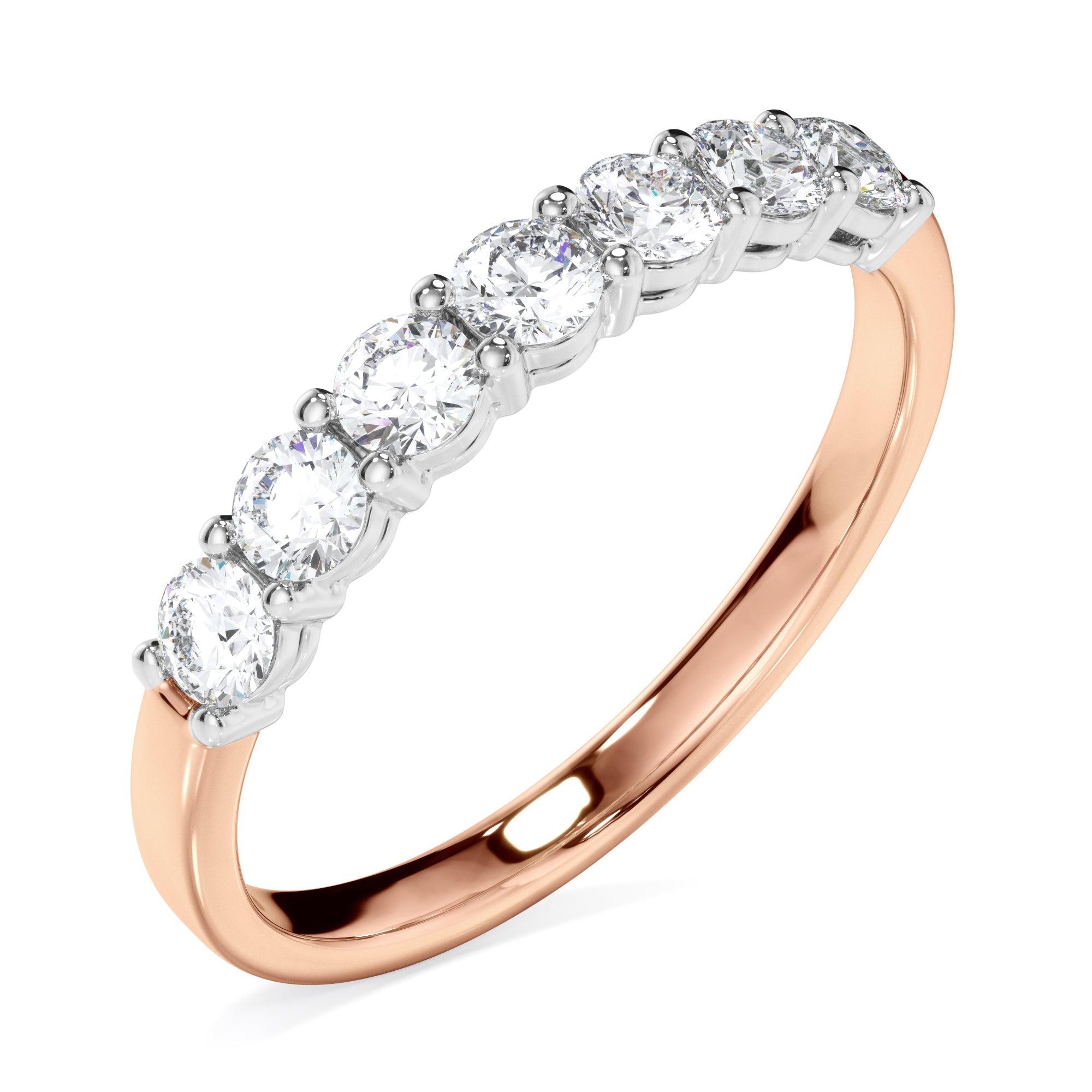 18ct Rose Gold 0.56ct Round Brilliant Cut Diamond Ring