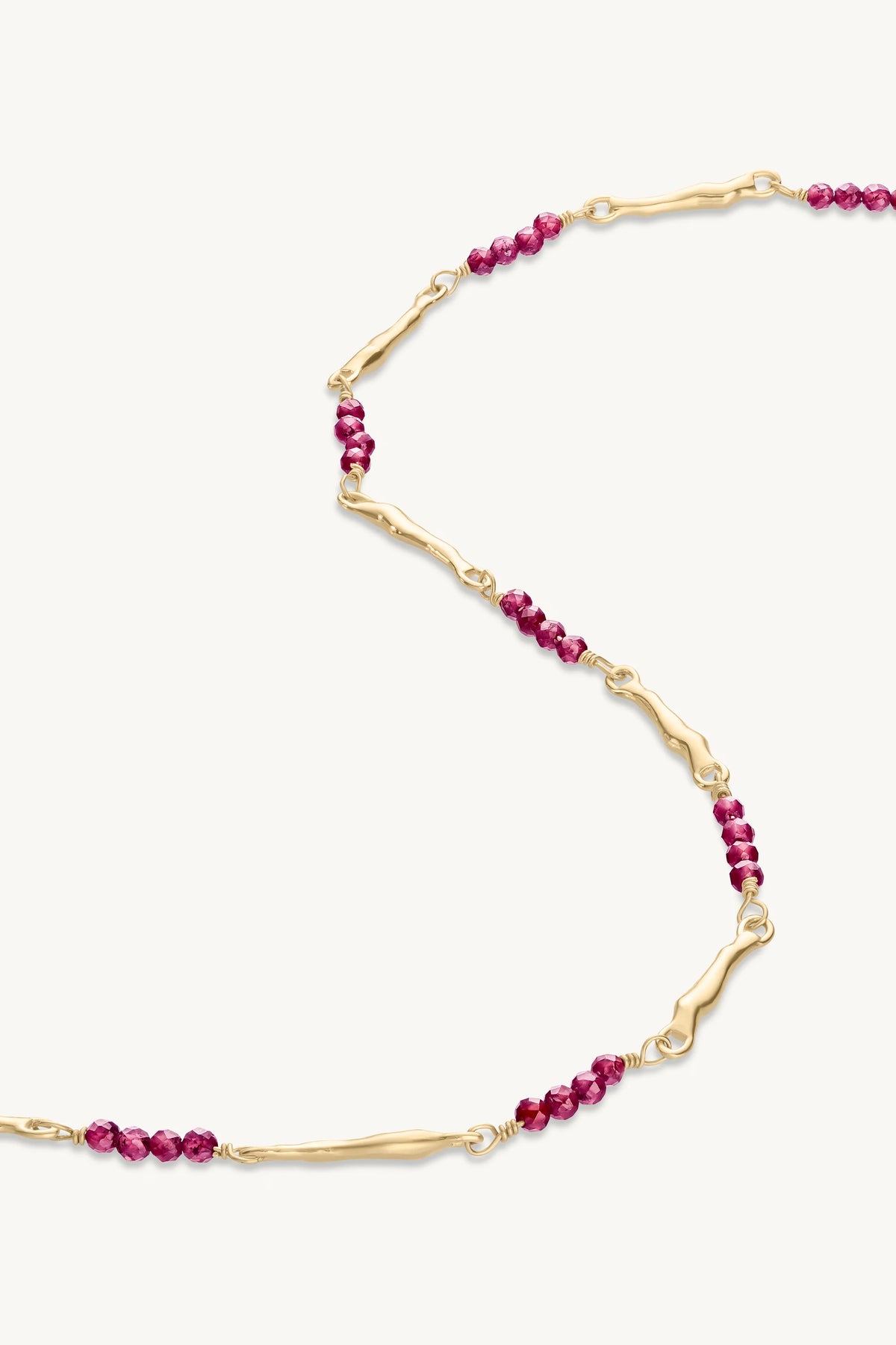 Toni May Aphrodite Rhodolite Gold Necklace
