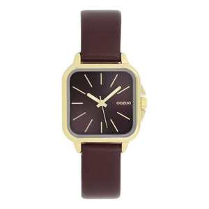 Oozoo Burgundy/Gold Watch
