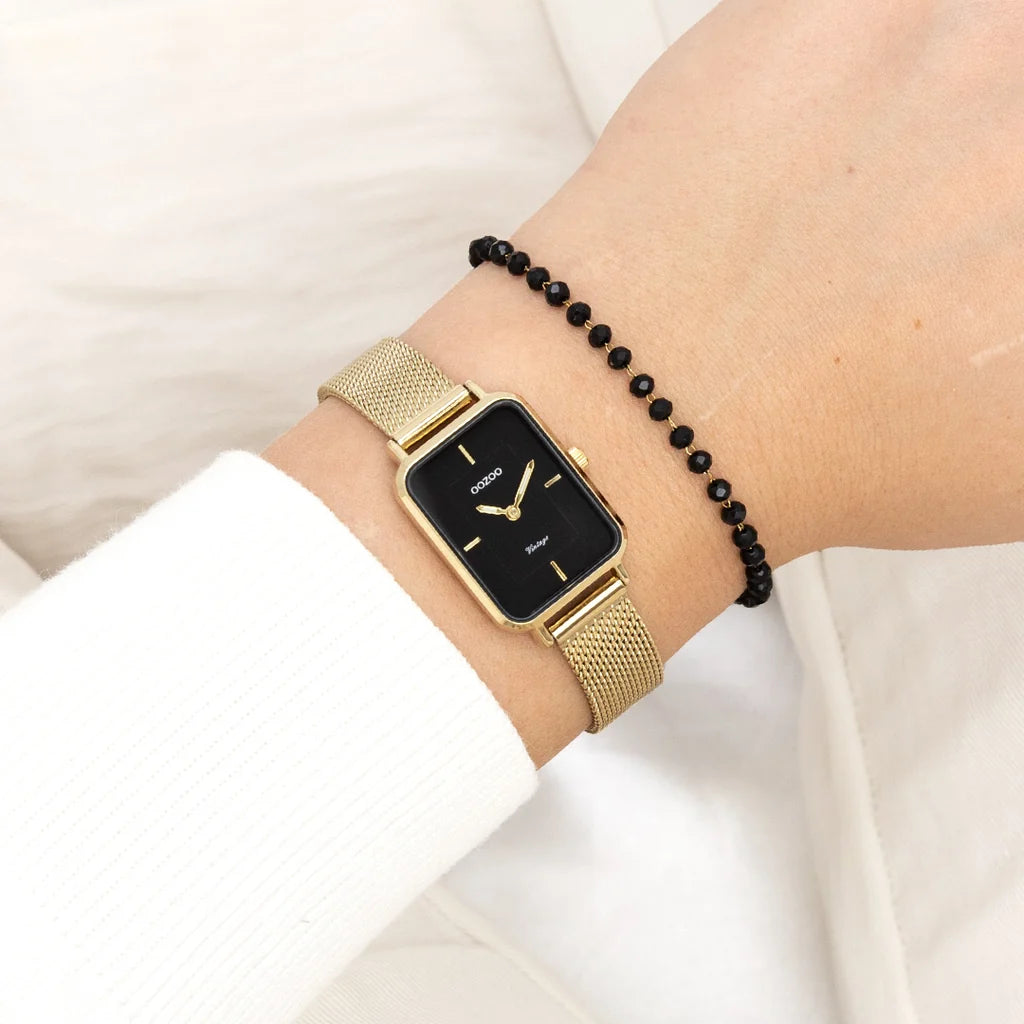 OOZOO Black/Gold Watch