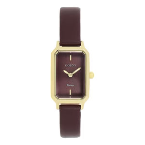 Oozoo Watch Gold/Burgundy Watch