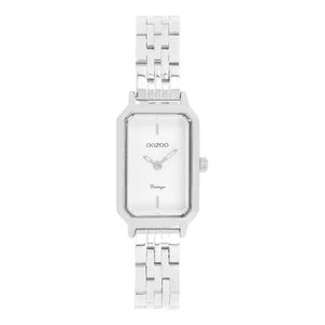 Oozoo Silver/White Watch