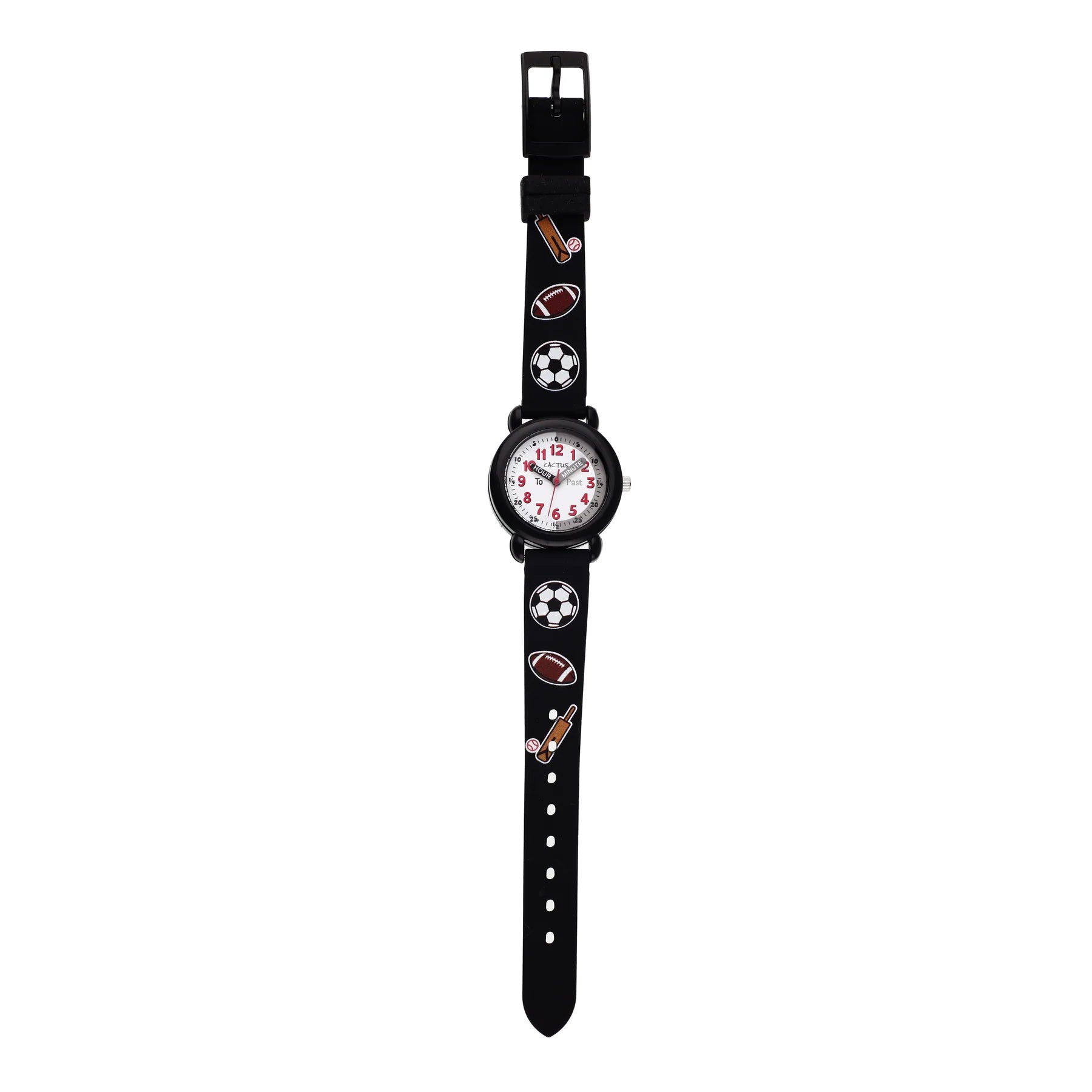 Cactus Timekeeper - Kids Watch - Black / Soccer ball