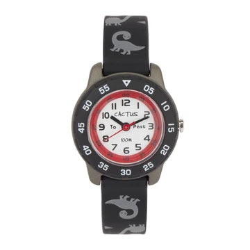 Cactus Junior - Time Teacher - Black / Dinosaur.