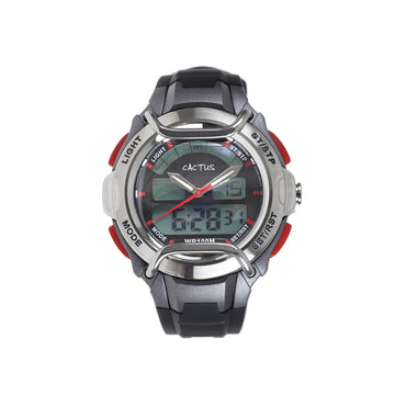 Cactus Challenger - Kids AnaDigi Watch - Black/Silver