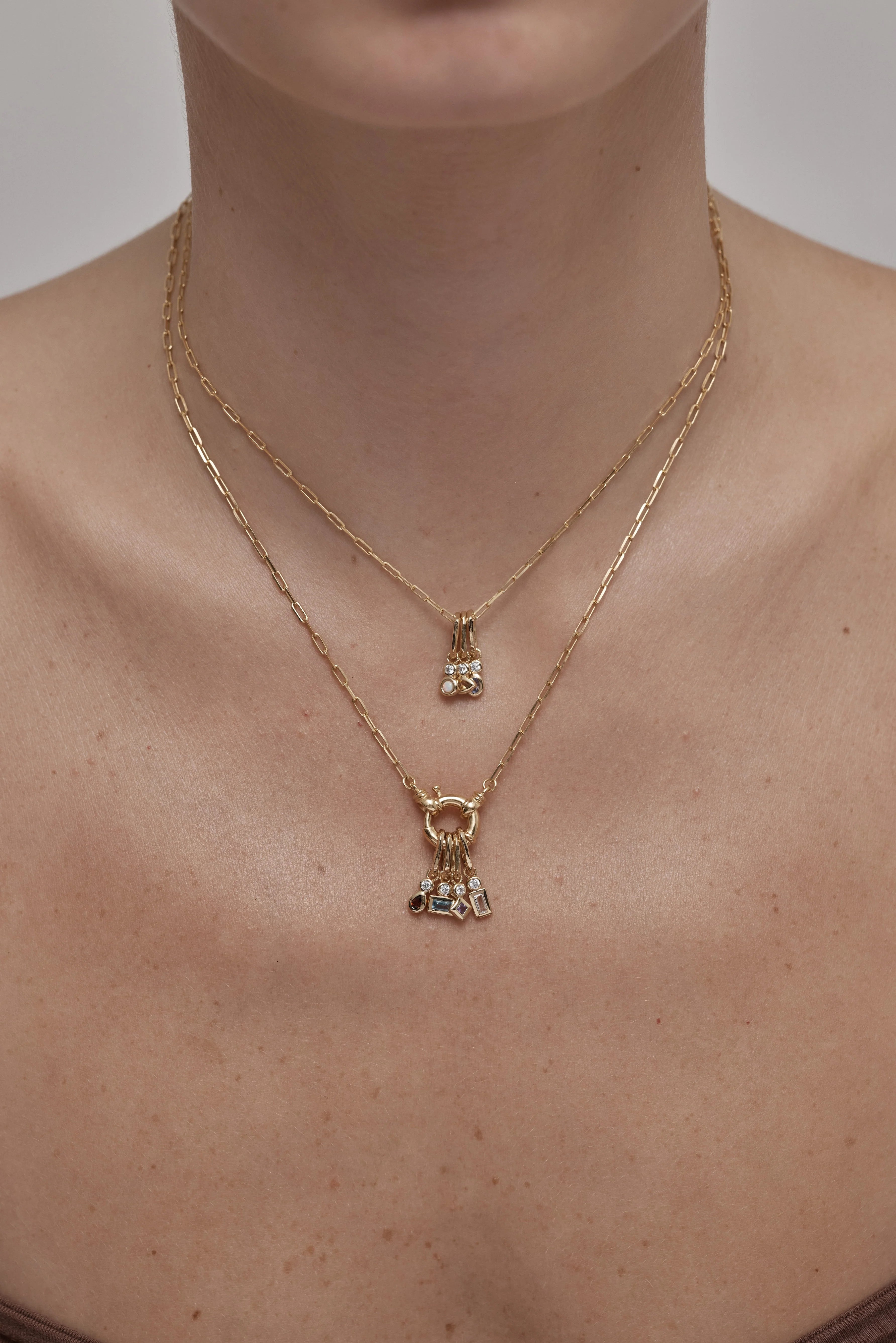 Toni May April Topaz Petite Gold Charm