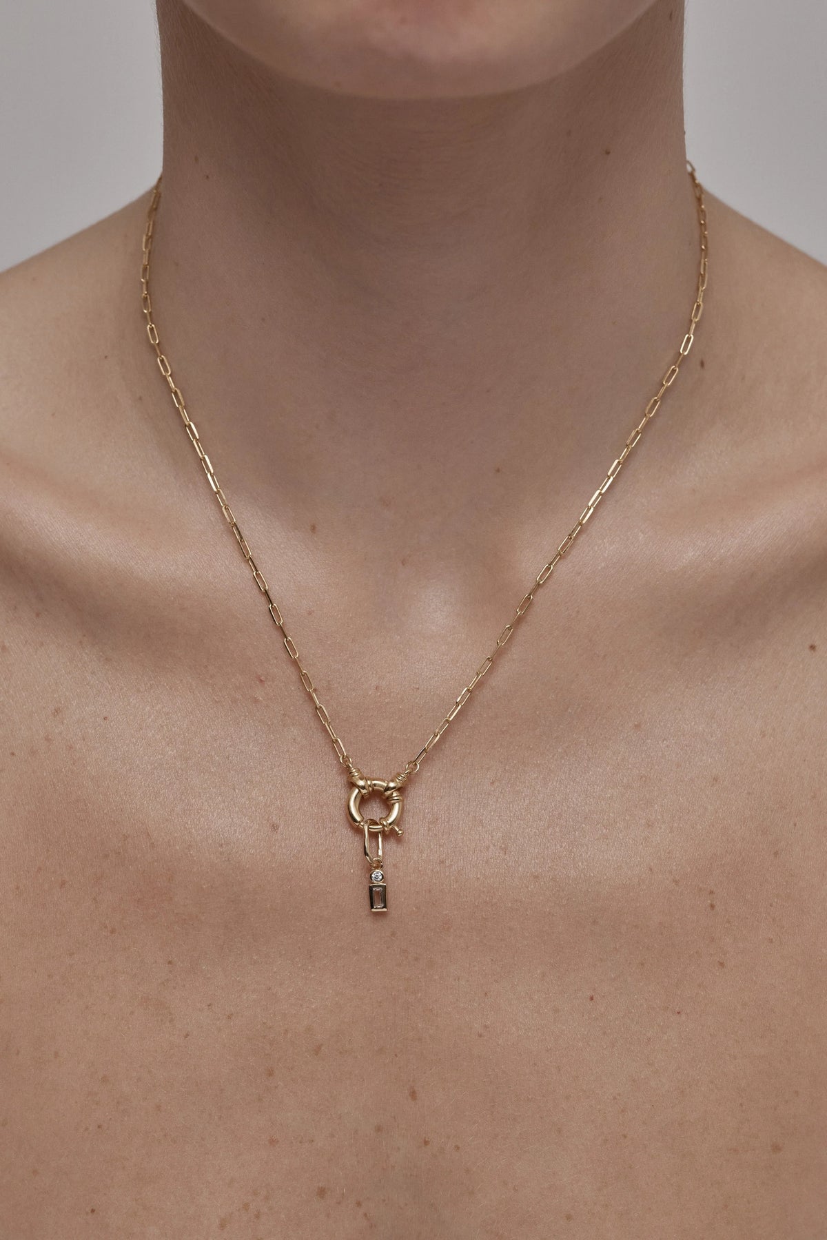 Toni May April Topaz Petite Gold Charm