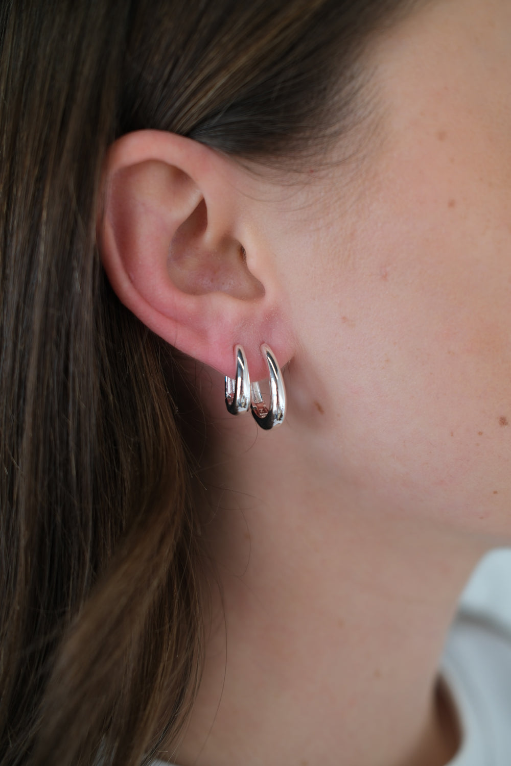 Zafino Pia Hoop - Silver