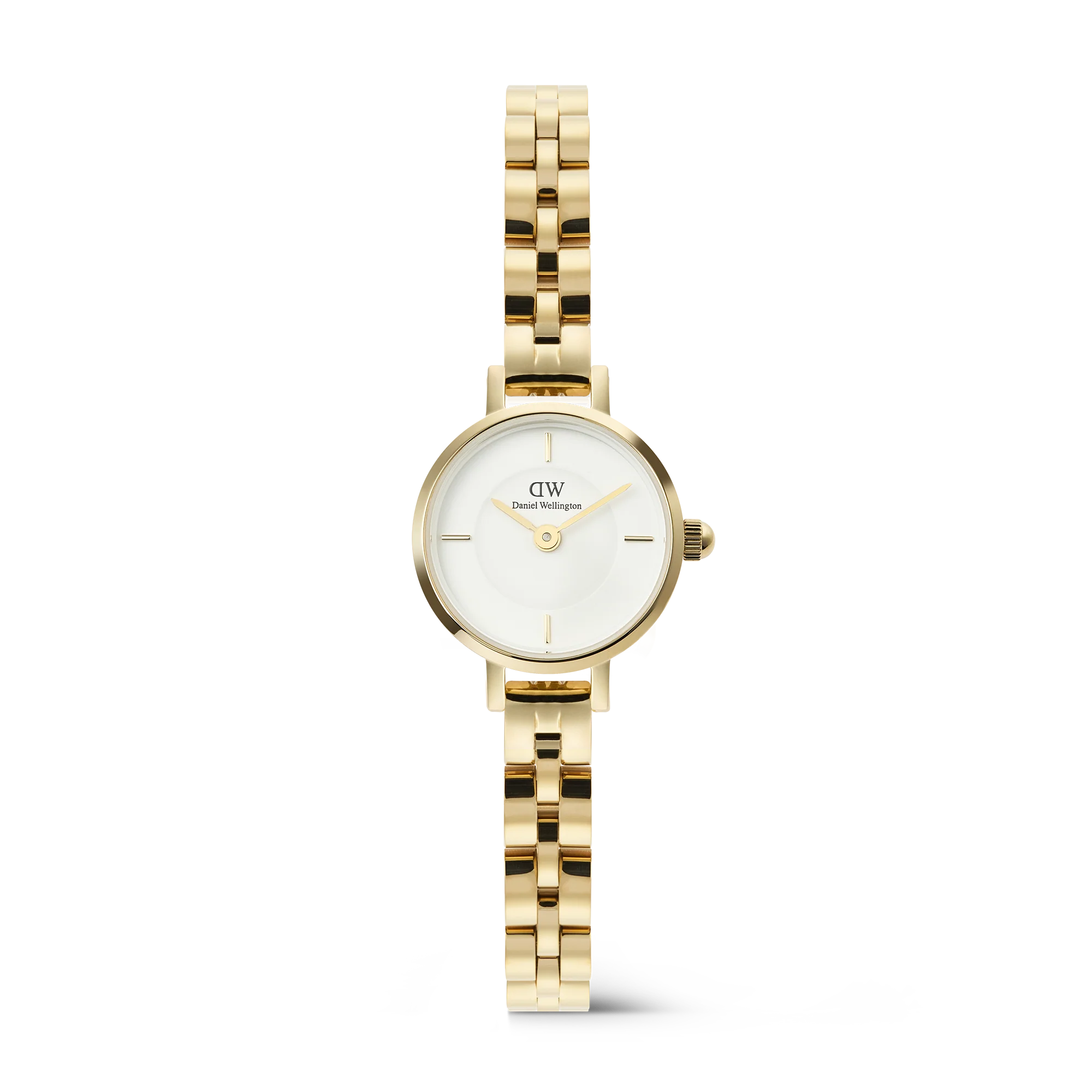 Daniel Wellington Petite Mini Arch 3-link White Gold